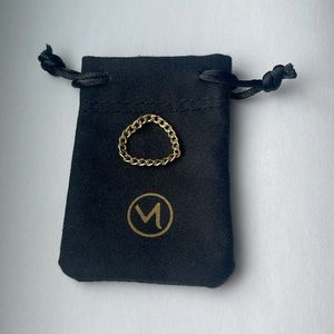 Mejuri Thin Chain Ring 14k Yellow Gold